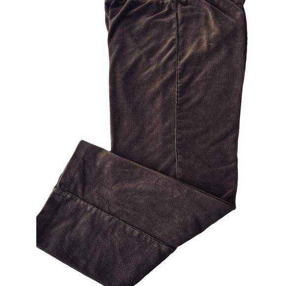 MOUNTAIN LAKE CASUALS HI-RISE PANTS, WOMENS, L, BROWN, DRAWCORD, BRUSHED COTTON - Picture 6 of 9